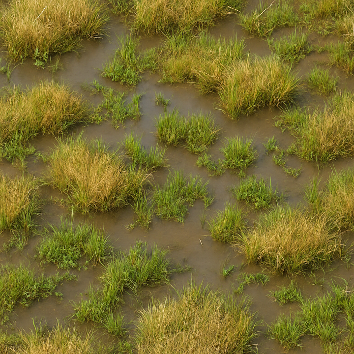 Wet Savanna seamless PBR texture preview