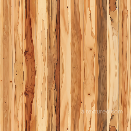 Pine Wood PBR Texture with Natural Knots and Varied Grain Wood texture preview