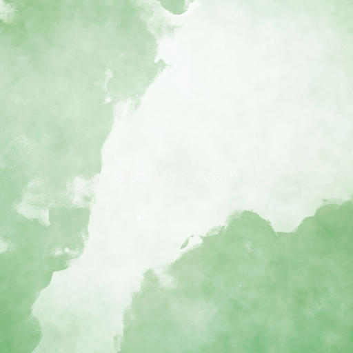 Seamless 3D PBR Watercolor Texture Featuring Soft Green Gradient Washes