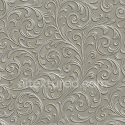 seamless Seamless 3d texture pbr 8k art nouveau scrollwork wallpaper with embossed silver foil metallic accents texture 8k free download PBR