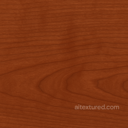 Lacquered Finish Cherry Wood With Fine Grain And Reddish Brown seamless Furniture wood PBR texture