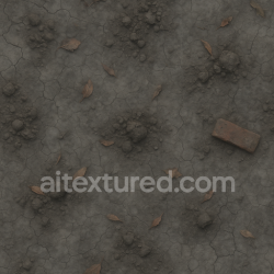 seamless Seamless 3d texture PBR 8k dry cracked earth surface with grave dirt clumps for Halloween graves texture 8k free download PBR