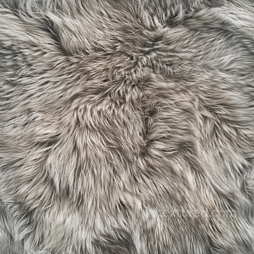 Long Shaggy gray Leather Fur Seamless Texture seamless Leather PBR texture