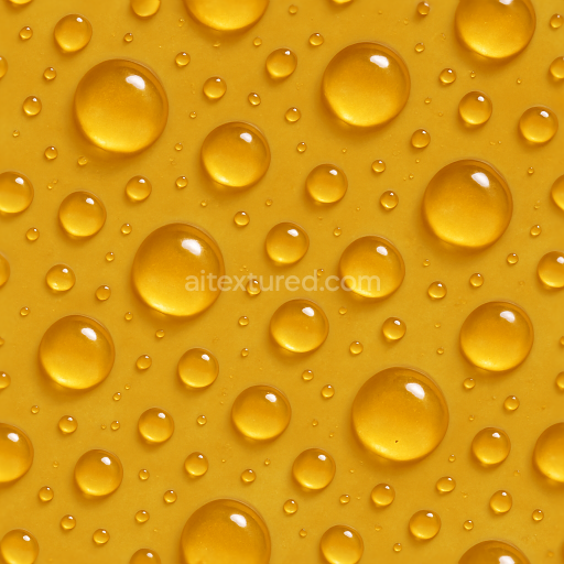 Seamless 3d texture pbr 8k sticky honey drops on organic surface