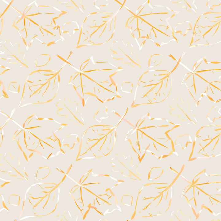 White & Gold Leaf Pattern with Delicate Veins seamless PBR texture preview