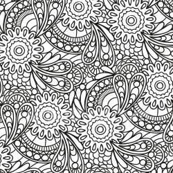 seamless Seamless 3D PBR Texture Featuring Intricate Black and White Ornate Floral Design texture 8k free download PBR