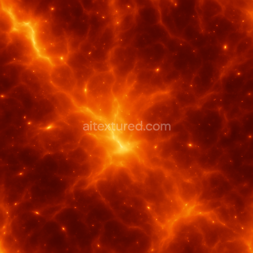Seamless 3d texture pbr 8k thermal glow fire aura with fire pulse energy