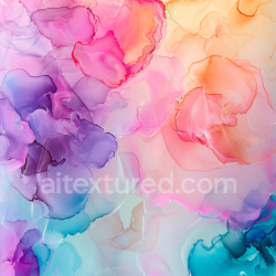 seamless Seamless 3D Alcohol Ink PBR Texture with Pastel Fluid Waves and Soft Translucent Layers texture 8k free download PBR
