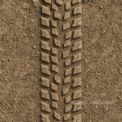 Bike Tire Tread Mountain Trail Print Tire Tread Imprint seamless Tire prints PBR texture