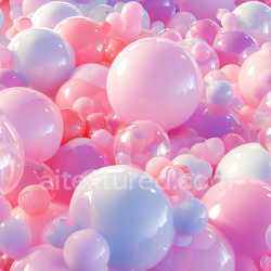seamless Seamless 3D Inflated PBR Texture of Glossy Pink and Purple Plastic Bubbles texture 8k free download PBR