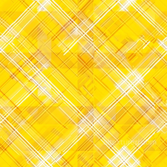 Seamless Yellow Plaid 3D PBR Texture with White and Brown Line Grid Pattern Plaid texture preview