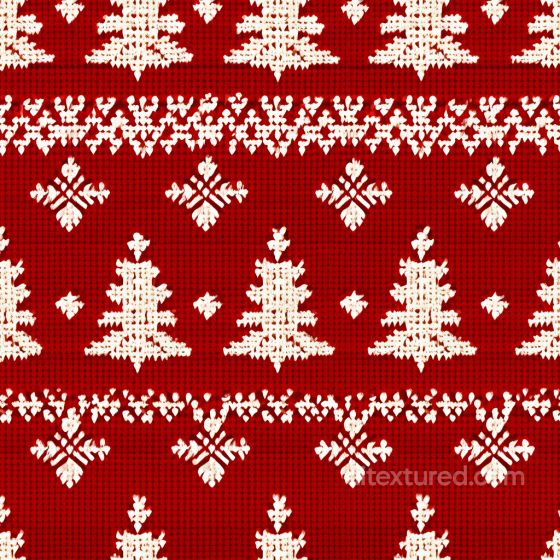 Knitted Wool Texture with Christmas Tree Pattern All Christmas Digital paper texture preview