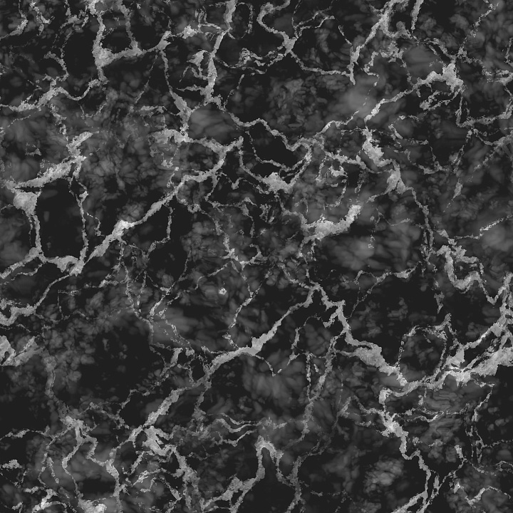 Marble with White Cracks and Black Background seamless PBR texture preview
