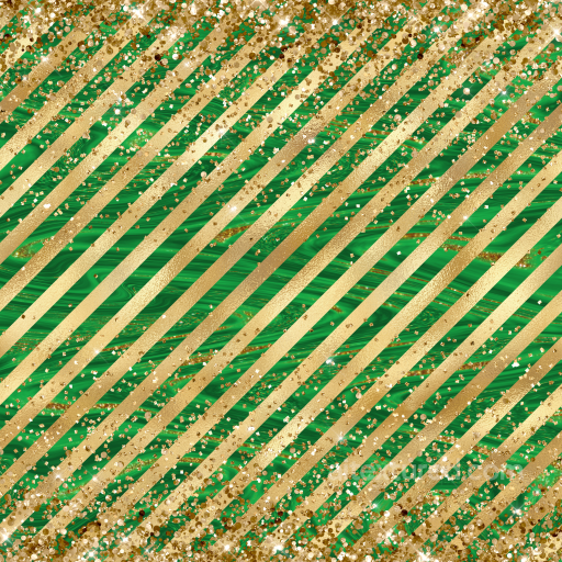 St Patrick Texture of Gold Glitter Stripes on Green Marble Background seamless St patrick PBR texture