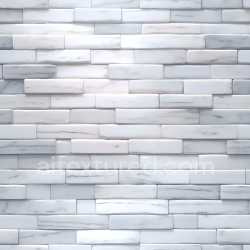 seamless Seamless 3D PBR Cracked White Marble Brick Wall Texture with Subtle Veins texture 8k free download PBR