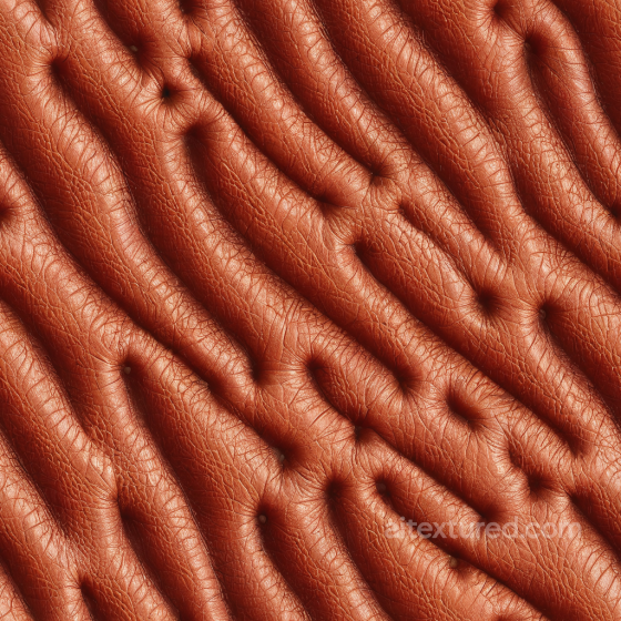 tufted brown leather PBR texture with natural wrinkles and vintage patina Leather texture preview