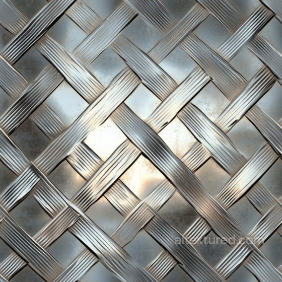 Woven Steel Metal Texture with Brushed Pattern and Metallic Sheen Metal texture preview