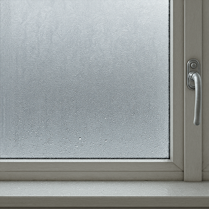 Of Window Condensation Drops On Textured Glass With Subtle Win… seamless PBR texture preview