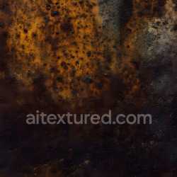 seamless Seamless 3D PBR Rusty Metal Texture Featuring Corrosion Holes and Rough Patina texture 8k free download PBR