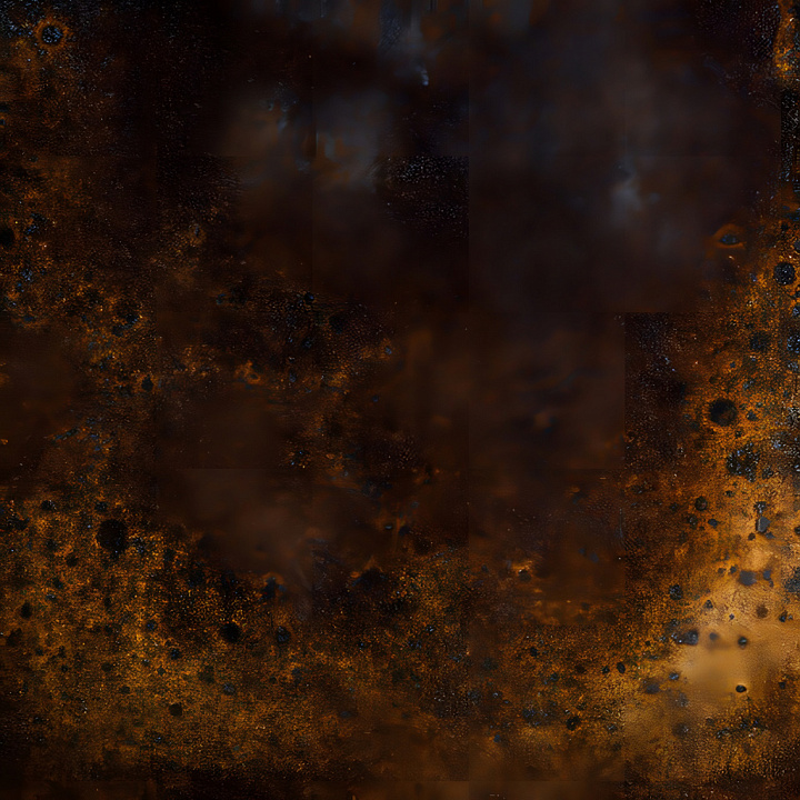 Rusty Metal Featuring Corrosion Holes and Dark Oxidation seamless PBR texture preview