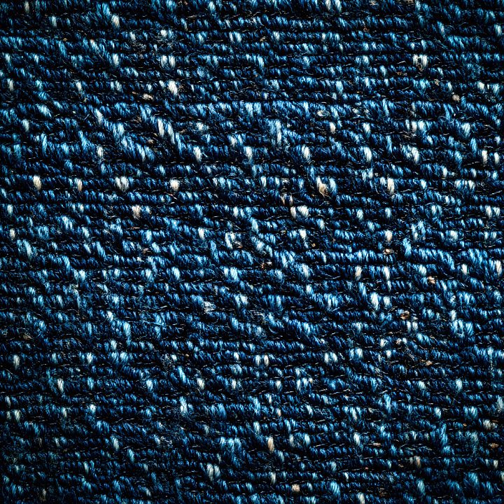 Cracked Denim Fabric with Distressed Blue Weave Pattern seamless PBR texture preview