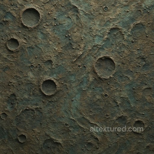 Weathered Alien Surface Seamless Texture seamless Sci-fi PBR texture