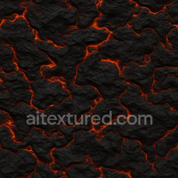 seamless Dark Molten Surface Texture texture 1024x1024 free download PBR