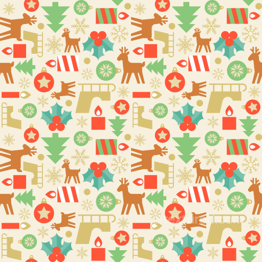 Featuring Colorful Christmas Digital Paper Pattern with Reindeer and Holiday Motifs seamless All Christmas Digital paper PBR texture