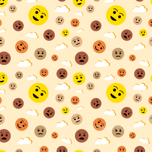 Happy Face Pattern Texture of Colorful Happy Face Emoticon Pattern seamless Happy Face pattern PBR texture