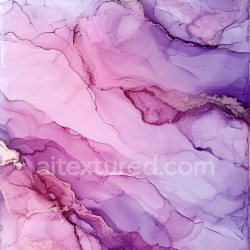 seamless Seamless 3D Alcohol Ink PBR Texture with Pink and Purple Fluid Swirls and Subtle Gold Veins texture 8k free download PBR