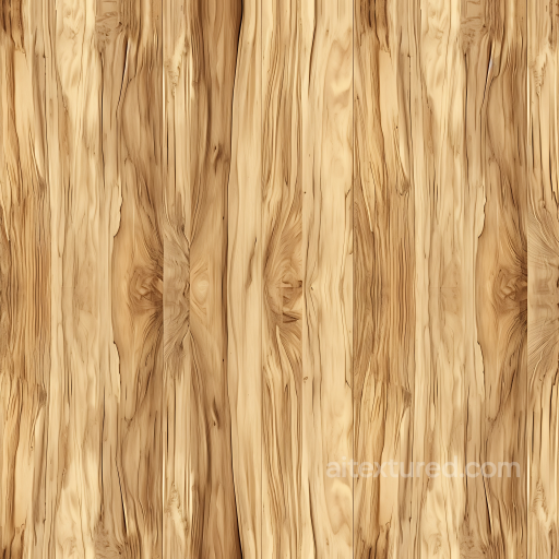 Light Maple Wood Planks PBR Texture with Natural Grain and Knots seamless Wood PBR texture