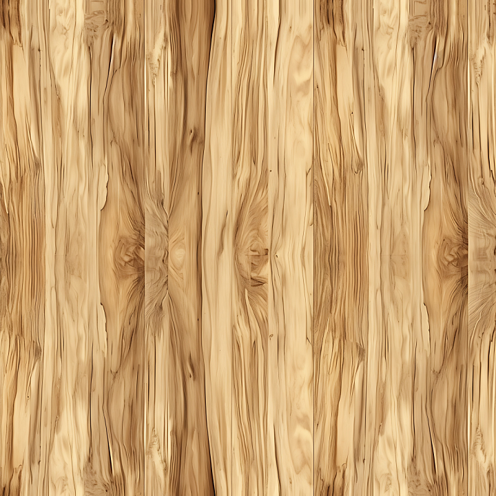 Light Maple Wood Planks with Natural Grain and Knots seamless PBR texture preview