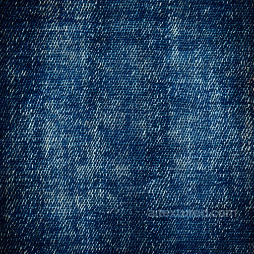 Cracked Denim Fabric PBR Texture with Worn Blue Weave seamless Denim jeans PBR texture