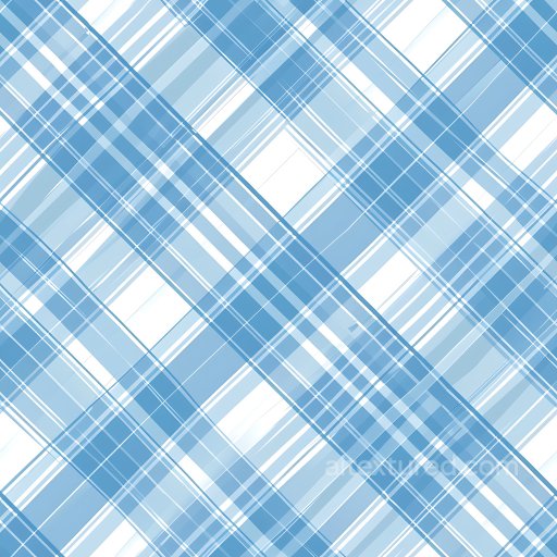Seamless 3D Plaid Metal PBR Texture with Blue and White Woven Lines texture preview
