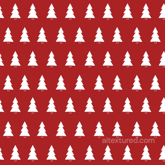 All Christmas Digital paper Texture of White Christmas Tree Motifs on Red Background All Christmas Digital paper texture preview