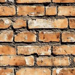 seamless Seamless 3D PBR Cracked and Chipped Orange Brick Wall Texture with Rough Mortar texture 8k free download PBR