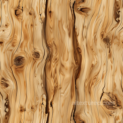 Light Knotted Pine Wood Planks PBR Texture with Natural Grain seamless Wood PBR texture