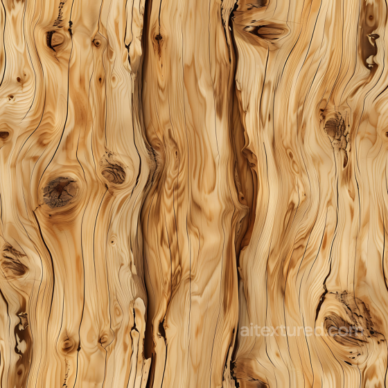 Light Knotted Pine Wood Planks PBR Texture with Natural Grain Wood texture preview