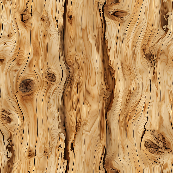 Light Knotted Pine Wood Planks with Natural Grain seamless PBR texture preview