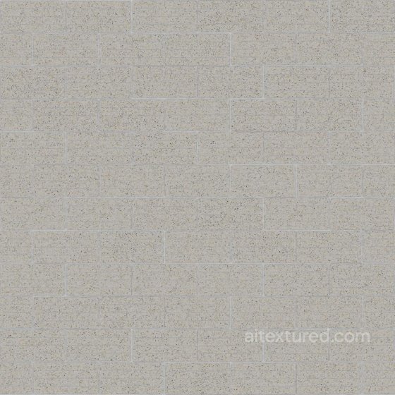 Concrete Tiles with Horizontally Cut Bands | Free PBR Brick texture preview