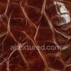 seamless Seamless 3D PBR Aged Brown Cracked Leather Texture with Deep Wrinkles and Glossy Finish texture 8k free download PBR