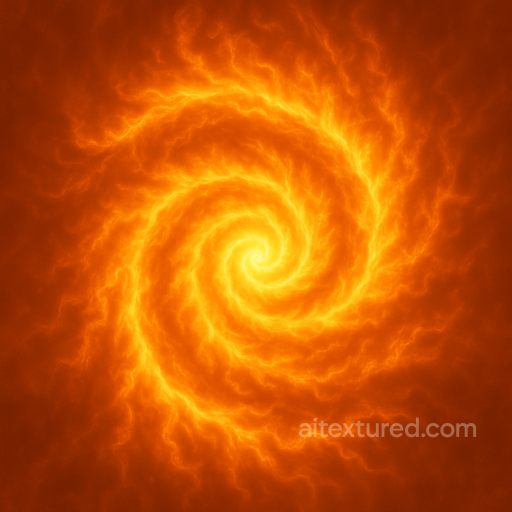 Fire Spiral Fractal With Fire Flare And Fire Burst Glow seamless Fire PBR texture