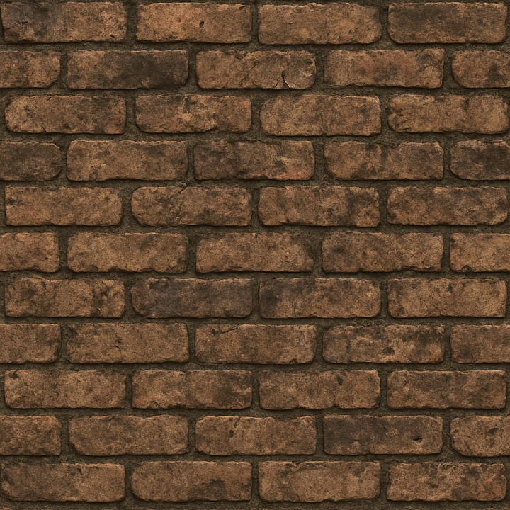 Dirty Old Brick seamless PBR texture preview