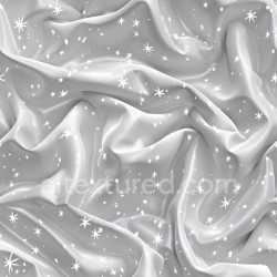 seamless Seamless 3D PBR Texture of Glossy White Fabric with Starry Print and Soft Wrinkles texture 8k free download PBR