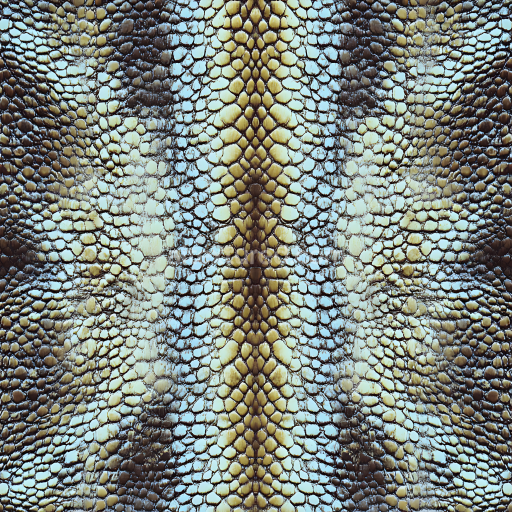 Seamless 3D Reptilian Skin PBR Texture with Detailed Scales and Natural Color Variation