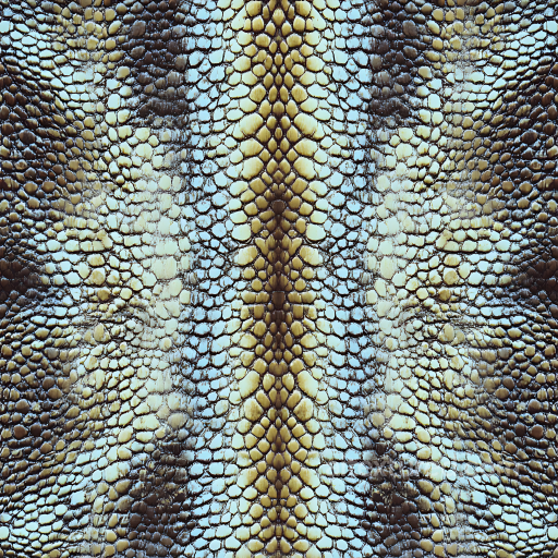 Reptilian Skin PBR Texture with Detailed Scales and Natural Color Variation seamless Skin PBR texture