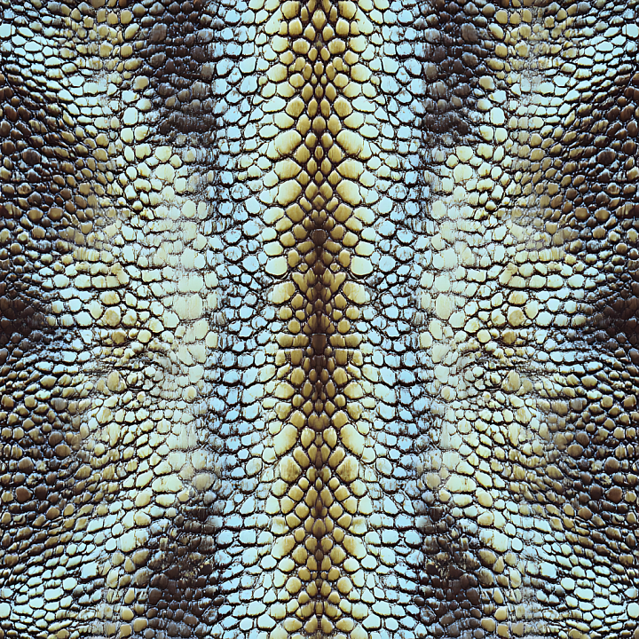 Reptilian Skin with Detailed Scales and Natural Color Variation seamless PBR texture preview
