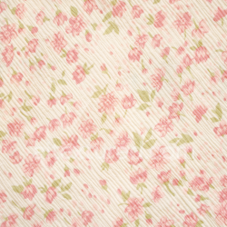 seamless Seamless 3D PBR Texture of Pastel Floral Cotton Fabric with Pink Flowers texture 8k free download PBR