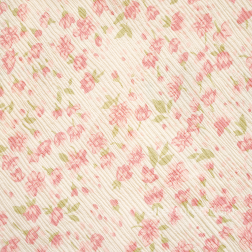 Wild Flower Texture of Pastel Floral Cotton Fabric with Pink Flowers seamless Wild Flower  PBR texture