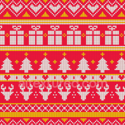 seamless Seamless 3D PBR Red Knit Pattern Texture with Holiday Motifs texture 8k free download PBR